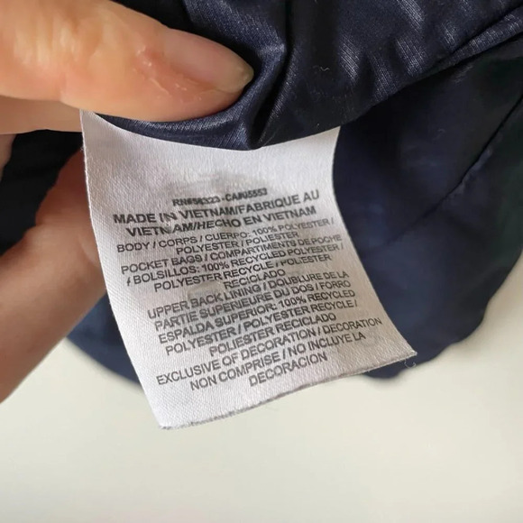 Nike Two Toned Windbreaker Full Zip Jacket Blue Sz S - Picture 5 of 5